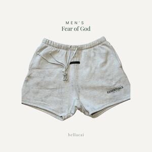 Fear of God | Essentials Thrashed Light Oatmeal Sweatshirts [Unisex] Size Medium
